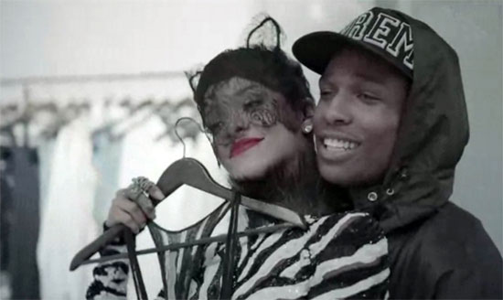A$AP Rocky a Rihanna v klipu Fashion Killa 1