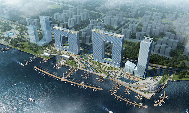 Číňané představili první plány plavajícího města, ve kterém budou ponorky, lodě a elektromobily 1