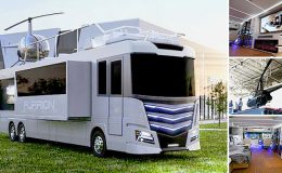 Furrion Elysium je luxusní karavan s vlastní vířivkou a přistávací plochou pro helikoptéry 4