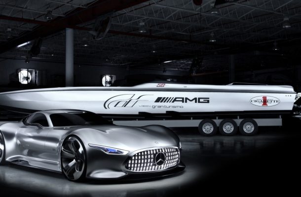 Motorový člun AMG inspirovaný sporťákem z hry Gran Turismo 1