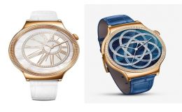 Luxusní hodinky Huawei se zirkony od Swarovski a růžovým zlatem určené pro ženy 40