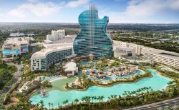 Řetězec Hard Rock Café otevřel na Floridě hotel ve tvaru kytary 10