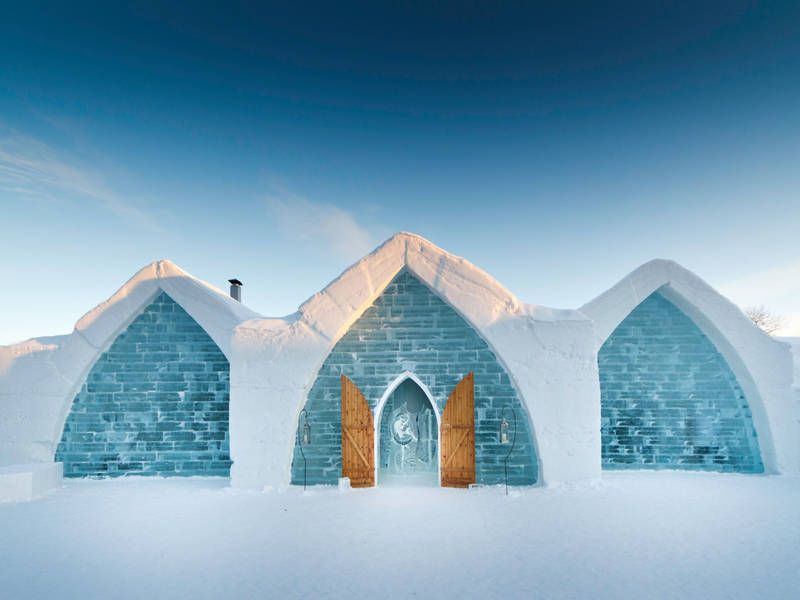 Nejlepší ledové hotely, iglú a sněhové vesnice v roce 2020 8