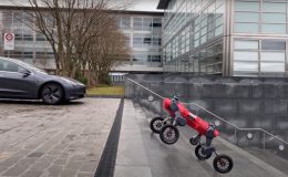 Čtyřnohý robot na kolečkách je připraven doručovat 5