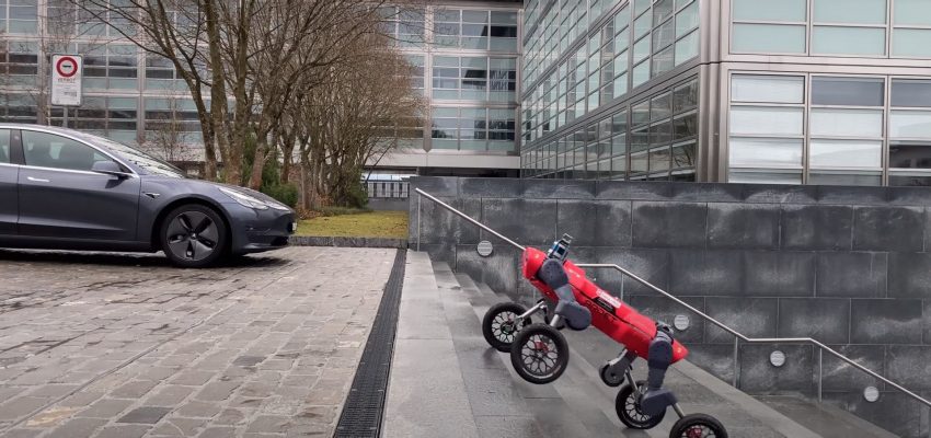 Čtyřnohý robot na kolečkách je připraven doručovat 1