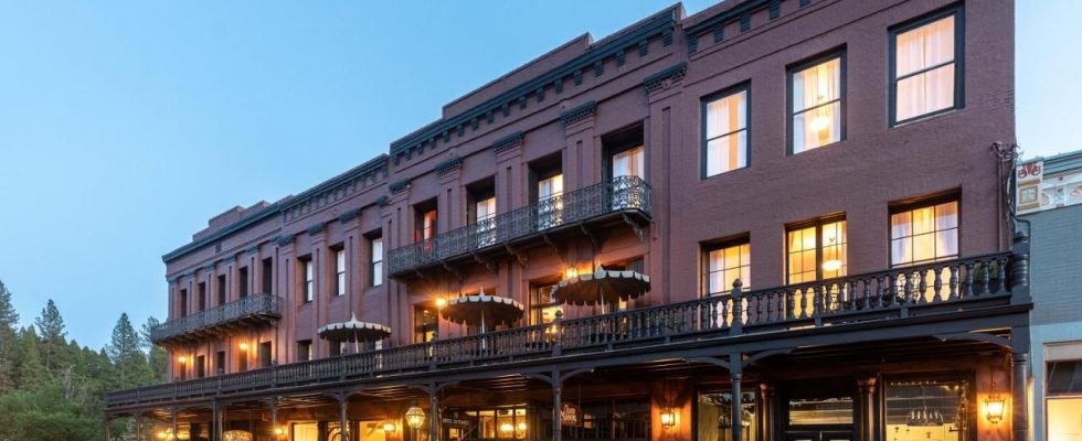 National Exchange Hotel, Nevada City, Kalifornie, USA 1