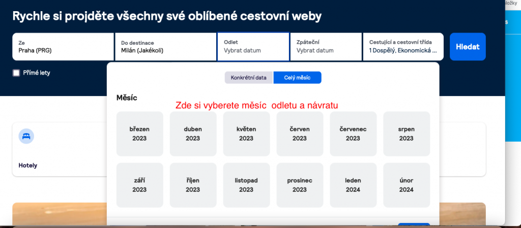 Jak efektivně vyhledávat letenky přes Skyscanner 1