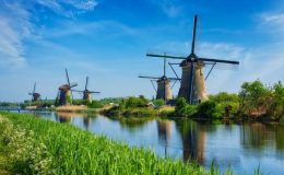 Větrné mlýny, Kinderdijk, Nizozemsko 2
