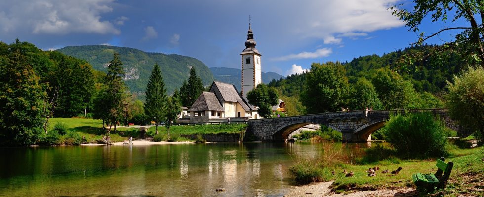 Oblast Bohinjského jezera ve Slovinsku 1
