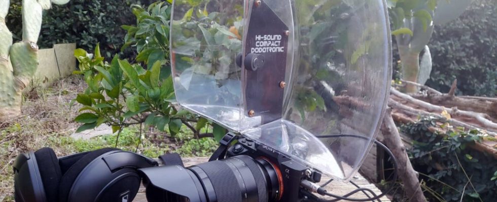 Parabolický mikrofon namontovaný na kameře přináší do videozáznamů soustředěný zvuk 1